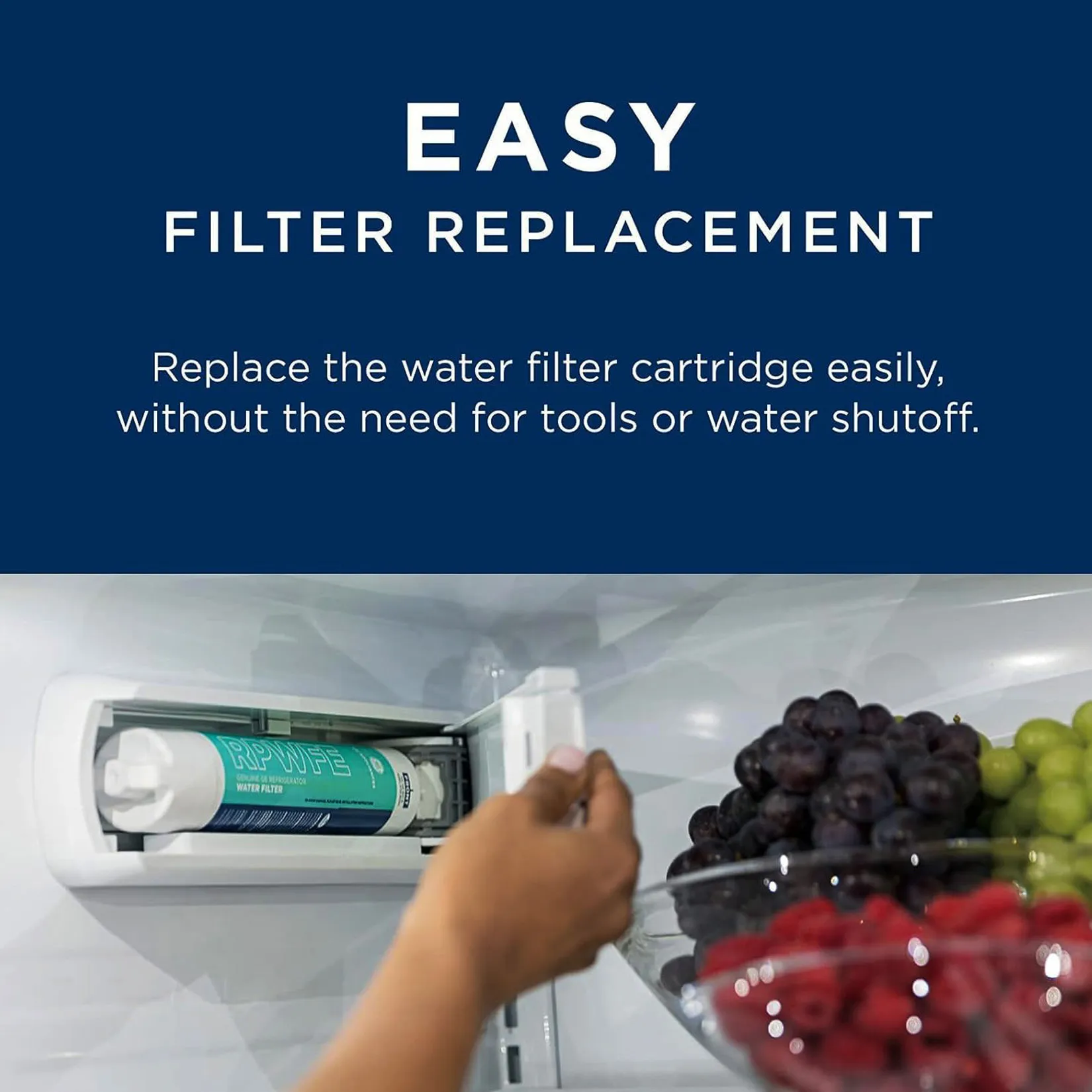 GE RPWFE Refrigerator Water Filter / White - Image 3