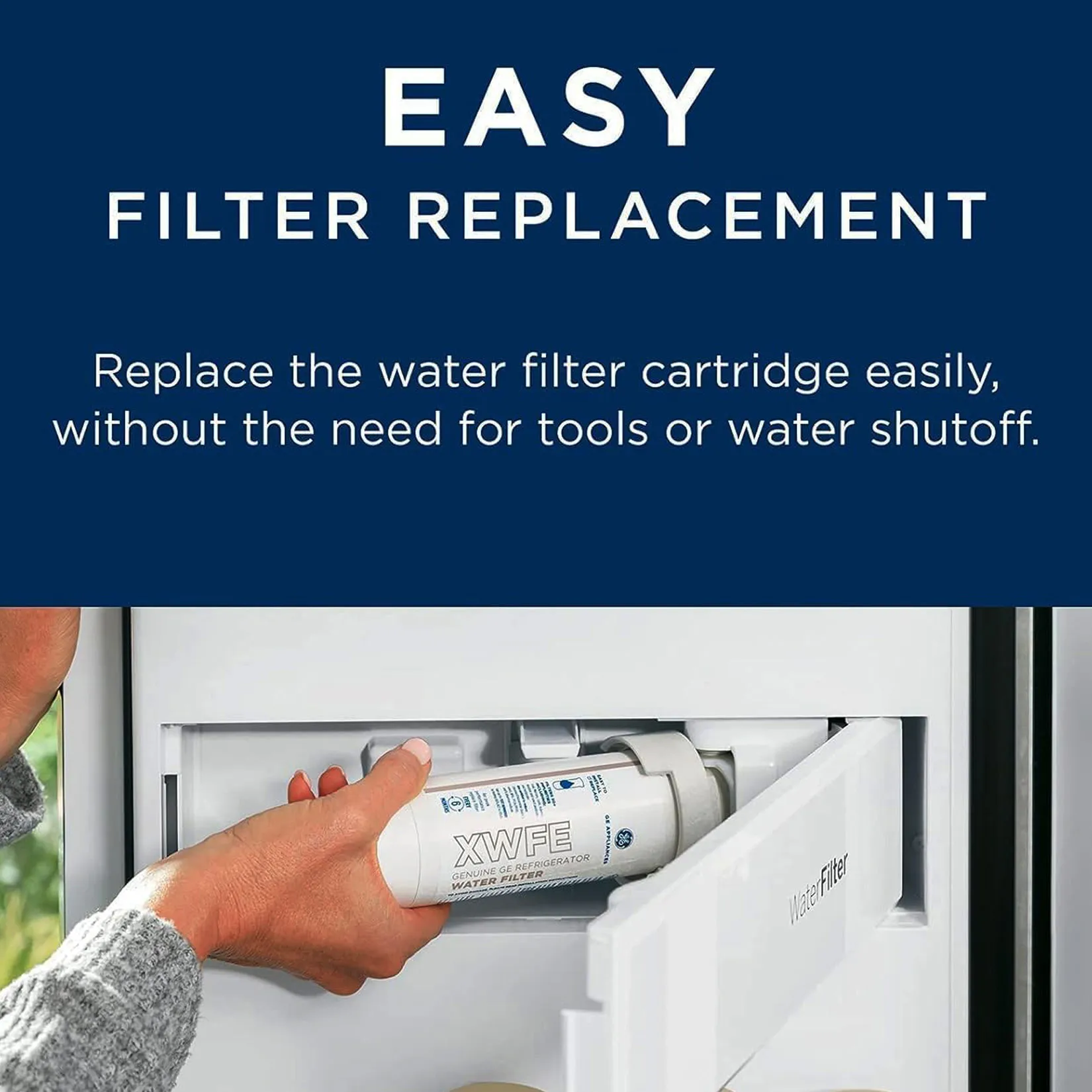 GE XWFE Refrigerator Water Filter / White - Image 3